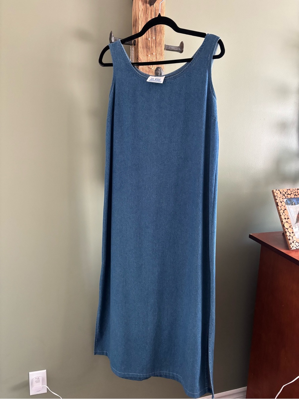 Vintage Blue Tank Maxi Dress